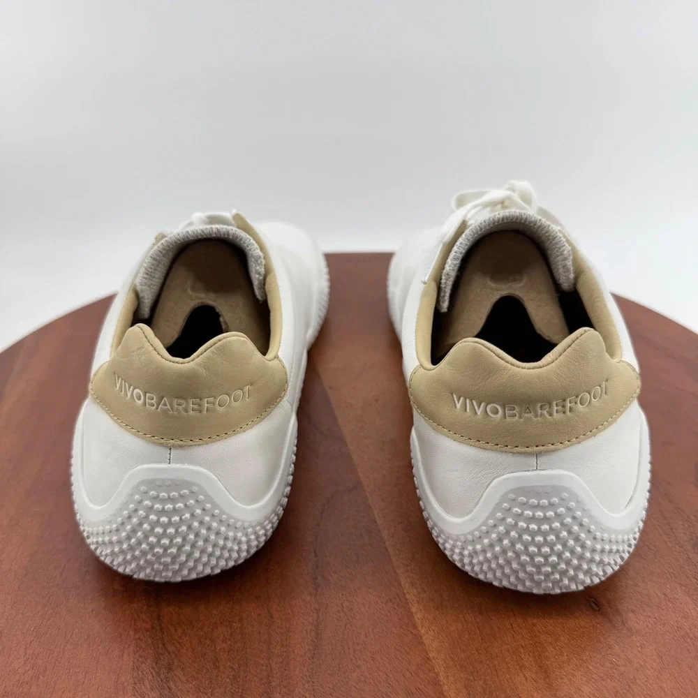 Vivobarefoot Motus Studio Sneaker LTH White Leather Minimalist Men EU46/US 12.5